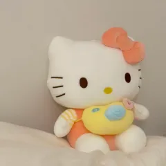 ハローキティ カメラ 中・大型 ぬいぐるみ (サンリオ 正規品)