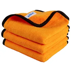 MR.SIGA 洗車用タオル(60x40cm)3枚入り 洗車も家庭掃除も使える厚手マイクロファイバークロス 1