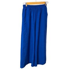 C453 bou jeloud Wide-leg Pants, Blue, Women's, Relaxed Fit, One Size Fits All