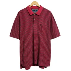 POLO SPORT ポロスポーツ RALPH LAUREN ラルフローレン ポロシャツ 半袖 ボーダー 赤×紺 XLサイズ No.M265