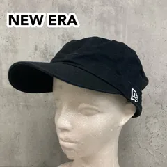 NEW ERA ニューエラ ワークキャップ ブラック 黒 コットン ダック地 帽子 キャップ 7 1/4 57.7cm メンズ レディース ユニセックス 定番 無地 シンプル ストリート  ★ ■■