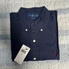 ポロラルフローレン ネイビー オックスフォードシャツ S
