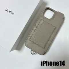 【iPhone14】新品DEMIUデミュウdemiurvoデミウルーボiPhoneケースPOCHEポシェチャコール携帯ケーススマホケースレザーケーススマホカバー