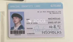 &TEAM ニコラス Back to Life POP-UP 購入特典