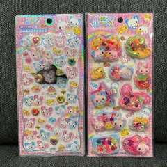 ハッピーマーチ ジュエルプチドロップ スパンコールパーティー シール 2点セット 正規品　カミオジャパン