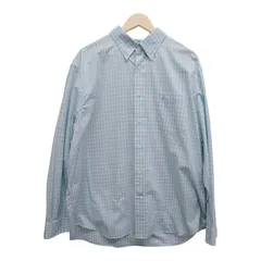 NAUTICA ノーティカ 大きめ水色チェックシャツ サイズ2XL 水色 コットン100% モーリシャス製 アメカジ