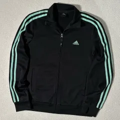 アディダス ブラック ミント スモールロゴ トラックジャージ