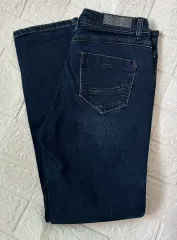 インディゴデニム ジーン ズボン ハート 刺繍