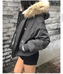 ファー マウンテンパーカー アウター カーキ