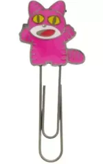 【中古】クリップ ねこ チャームクリップ 「たべっ子どうぶつ」