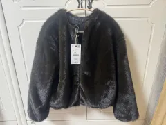 (新品) ZARA ザラ フェイクファー ブルゾン ジャケット S