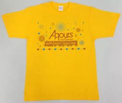 [중고] T셔츠(캐릭터) Aqours T셔츠(NAGOYA) 옐로우 프리 사이즈 [러브라이브! 선샤인!! Aqours 2nd LoveLive! HAPPY PARTY TRAIN TOUR]