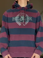 トミーヒルフィガー ストライプ フーディー