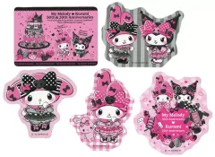 【中古】シール・ステッカー マイメロディ＆クロミ(四角：マイメロディ＆クロミ(ケーキ)) ステッカーSET 「Happyくじ My Melody ＆ Kuromi 50th＆20th Anniversaries」 H賞