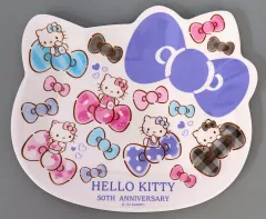 【中古】皿・ボウル 14.ハローキティ メラミンプレート パープル 「サンリオ当りくじ ハローキティ 50th アニバーサリー 当りくじ」