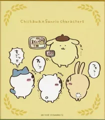 【中古】紙製品 集合(草むしり検定1級) 「ちいかわ なんか小さくてかわいいやつ×サンリオキャラクターズ 色紙コレクション」