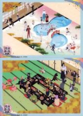 [중고] 포스터 엔딩 A4 클리어 포스터 그림 권 2장 세트 집합(눈놀이/대연회) [특도검 난무-하나마루-~유키츠키화~하나노마키] 극장 상품