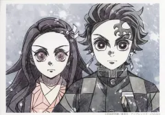 【中古】キャラカード 【シークレット】 竈門炭治郎＆竈門禰豆子 「鬼滅の刃 柱稽古編×ufotable Cafe×マチ★アソビCAFE 場面写ブロマイドくじ 柱稽古編 第8話」