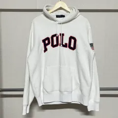 POLO RALPH LAUREN ポロラルフローレン BIG Spellout USA 起毛 フードTシャツ L