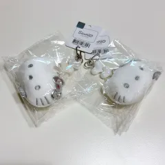 サンリオ シルバー キティ フェイス ぬいぐるみ キーホルダー