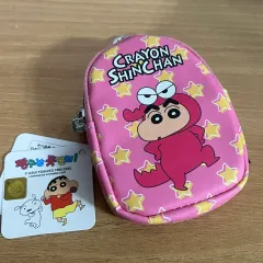 クレヨンしんちゃん ピンク コインケース キーホルダー 新品