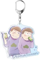 【中古】雑貨 カラ松＆一松(秋) 描き下ろし アクリルキーホルダー 「おそ松さん」