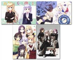 [중고] 엽서 집합 엽서 4장 세트 [NEW GAME!전]