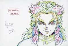 【中古】ポストカード 煉獄杏寿郎(正面) 展示原画ポストカード 「鬼滅の刃 キャラクター絵巻カフェ in ufotable Cafe 第五期」