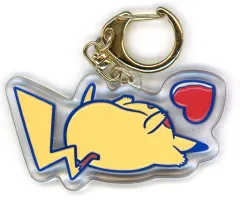 【中古】キーホルダー ピカチュウ(仰向け) 「ポケットモンスター アクリルキーホルダーコレクション PIKACHU DINER」 ポケモンセンター限定