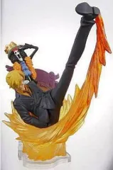 【中古】食玩 トレーディングフィギュア サンジ＆ブルック 「積みヴィネ ワンピース ～for the new world～」 