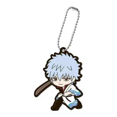 【中古】キーホルダー 坂田銀時A 「銀魂 カプセルラバーマスコット02-ガシャポンは回すためにこそある-」