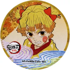 【中古】マグカップ・湯のみ 我妻善逸(善子) コースター 「鬼滅の刃 遊郭編×ufotable Cafe×マチ★アソビCAFE 第二期」 ドリンクメニュー注文特典