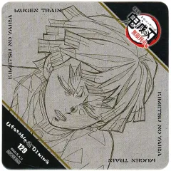 【中古】マグカップ・湯のみ 我妻善逸(正面) オリジナルコースター 「劇場版 鬼滅の刃 無限列車編×ufotable DINING 第4期」 追加ドリンク注文特典