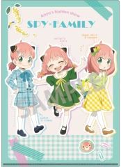 [중고] 클리어 파일 아냐 포저(민트) 패션쇼 A4 싱글 클리어 파일 [SPY×FAMILY]