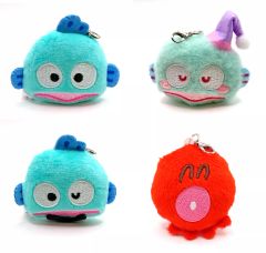 【中古】ぬいぐるみマスコット・ぬいぐるみバッジ 全4種セット 「ハンギョドン ぬいぐるみチャーム」