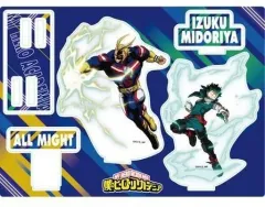 【中古】アクリルスタンド・アクリルパネル 緑谷＆オールマイト その背中を超えろ アクリルスタンドセット(2キャラ) 「僕のヒーローアカデミア」