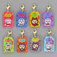 【中古】キーホルダー 全8種セット 「ちいかわ なんか小さくてかわいいやつ 稲荷なみんなのトレーディングお守りアクリルチャーム」 ちいかわもぐもぐ本舗限定