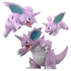 【中古】食玩 トレーディングフィギュア ポケモンスケールワールド カントー地方 ニドラン♂＆ニドリーノ＆ニドキング プレミアムバンダイ・ポケモンセンター限定