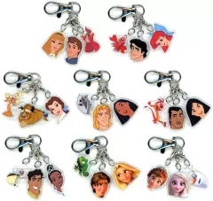 【中古】キーホルダー 全8種セット 「ウォルト・ディズニー トリオアクリルキーホルダー ディズニープリンセスシリーズ」