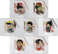 【中古】アクリルスタンド・アクリルパネル 全7種セット 「名探偵コナン 大阪城本陣 SPECIAL SHOP 2025 トレーディングアクリルブロック -戦国柄A-」