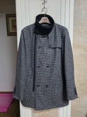 0126) ジャックアンドジル CHECK ハーフ コート