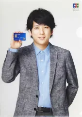 【中古】クリアファイル(男性アイドル) 二宮和也(嵐)/ジャケットグレー・背景白 A4クリアファイル JCBノベルティグッズ