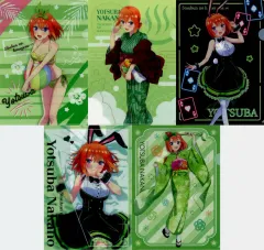 【中古】クリアファイル 全5種セット 「五等分の花嫁∽ ～5年間の思い出～ A4ブラインドクリアファイル ＜5年間の思い出 四葉＞」
