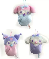 【中古】ぬいぐるみマスコット・ぬいぐるみバッジ 全3種セット シュガーパーティおくるみマスコット 「サンリオキャラクターズ」