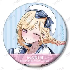 【中古】バッジ・ビンズ 喜多川海夢 セーラー水着 ver.(A) 「TVアニメ その着せ替え人形は恋をする 千種みのりイラスト トレーディングマット缶バッジ」