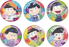 【中古】バッジ・ビンズ 全6種セット 「おそ松さん キラキラ缶バッジ おえかき松」