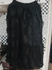 ブラック レイヤード スカート