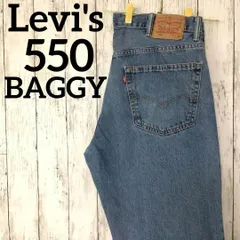 リーバイス　550　W38　バギーパンツ　ジーンズ　デニム　ブルー　1227
