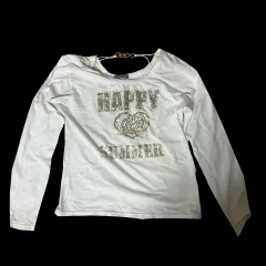 姉ギャル Y2K ギャル ヴィンテージ パンク キュービック トップス 長袖 Tシャツ