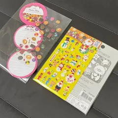 (中古) 古典文具セット ステッカー ノート 便箋